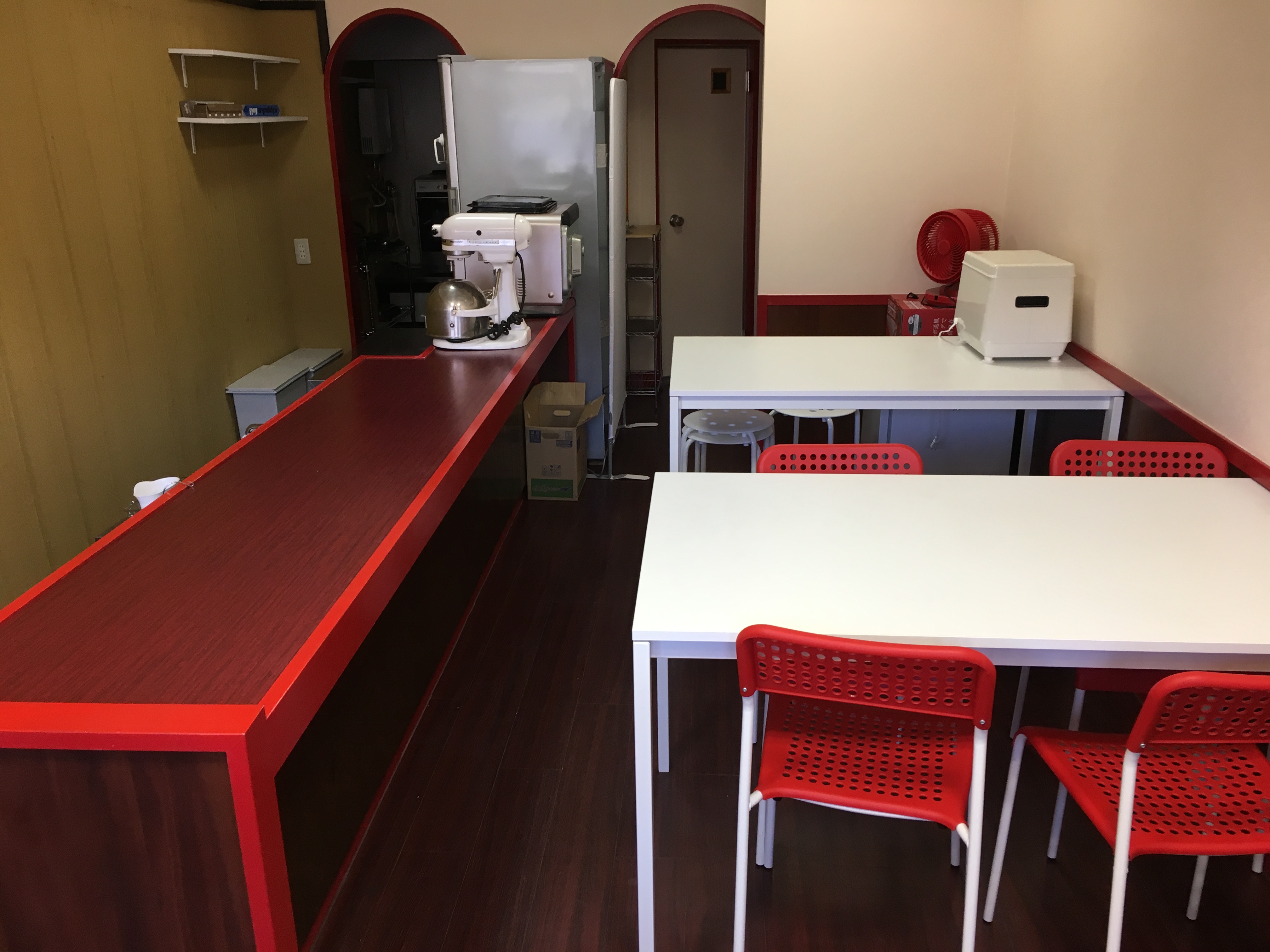 机部分です。調理したものを置くにはちょうど良い広さかと思います。