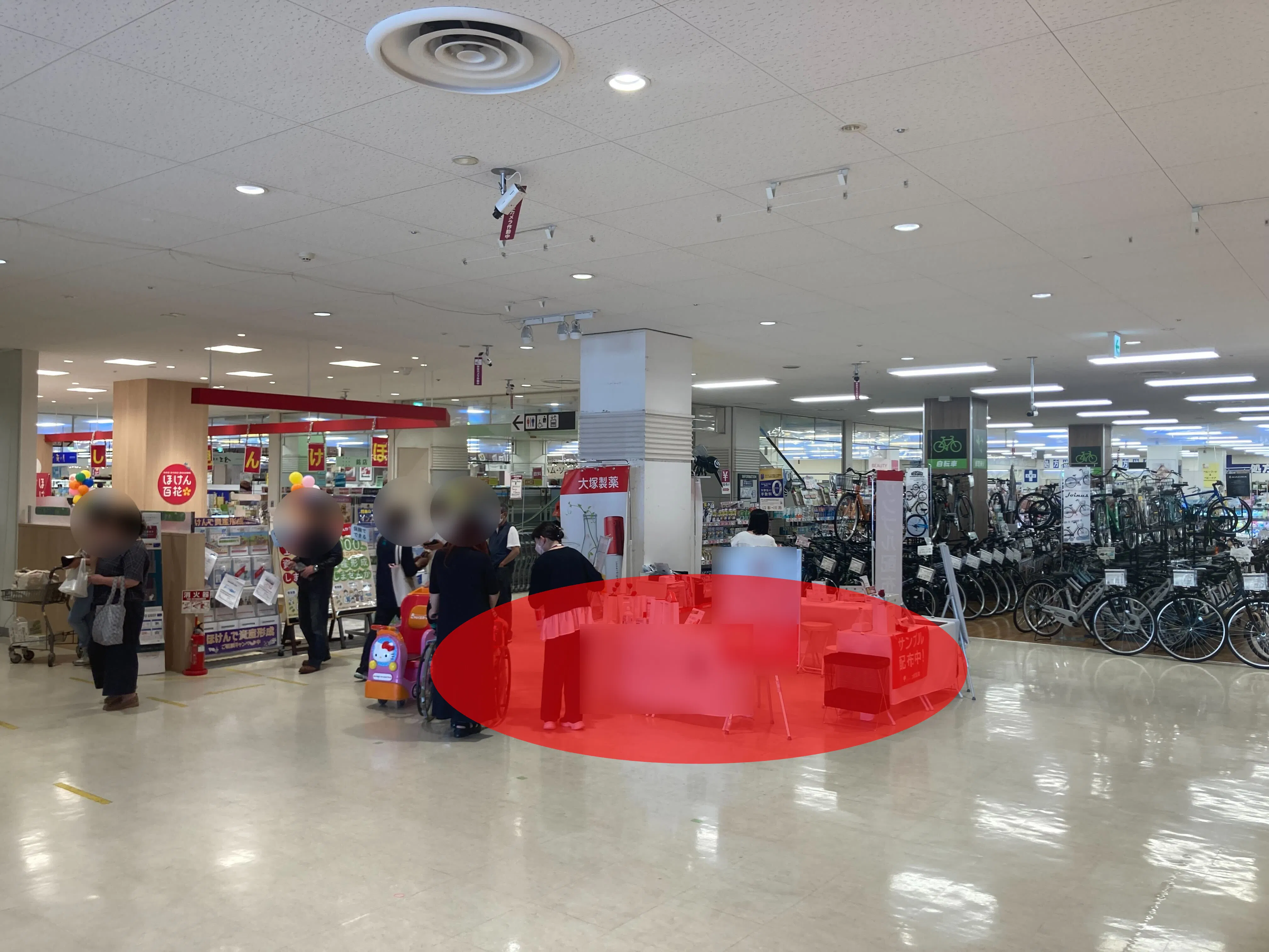 【イオン多賀城店】各種プロモーションイベントや物販に最適な施設1階出入口付近にあるイベントスペース