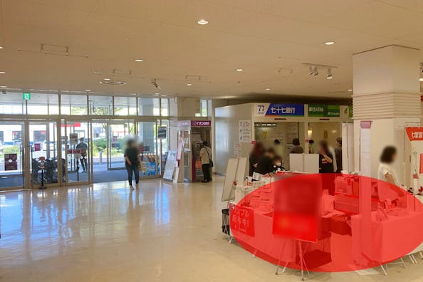 【イオン多賀城店】各種プロモーションイベントや物販に最適な施設1階出入口付近にあるイベントスペース