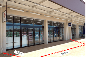 【ミスターマックス おゆみ野店】ミスターマックス側モール下 販促プロモーションや物販用途に最適な総合ディスカウントストアの催事イベントスペース