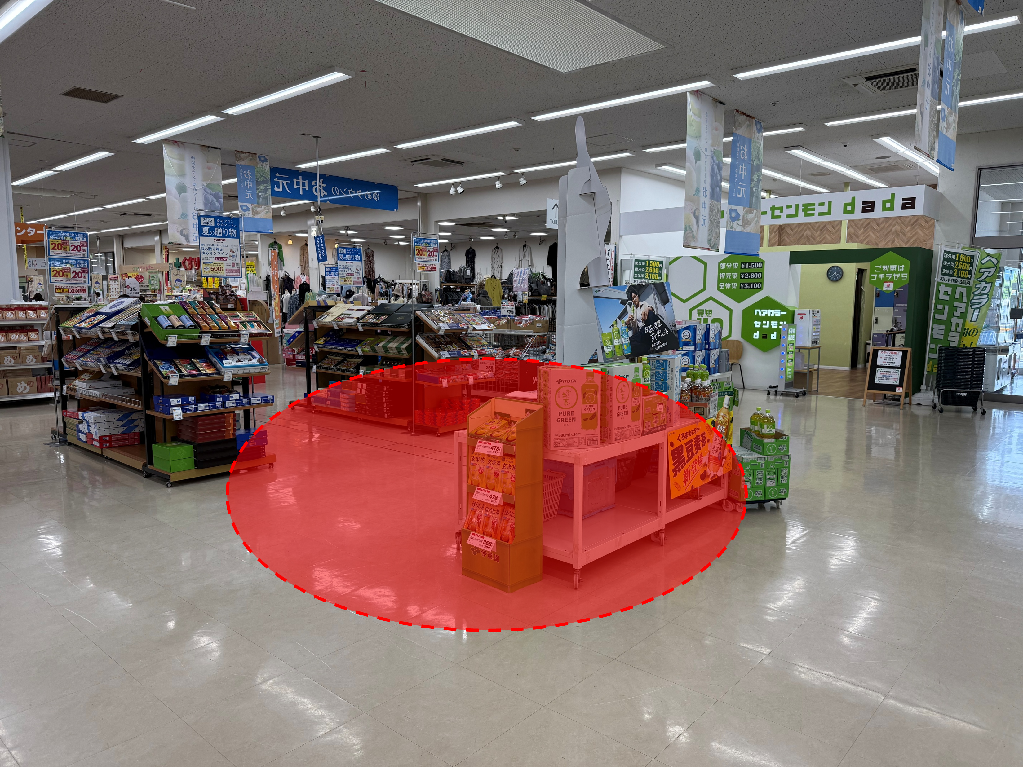 【ゆめマート 田川大任】セリア側催事スペース　販促プロモーションや物販のポップアップストアにおすすめな催事イベントスペース