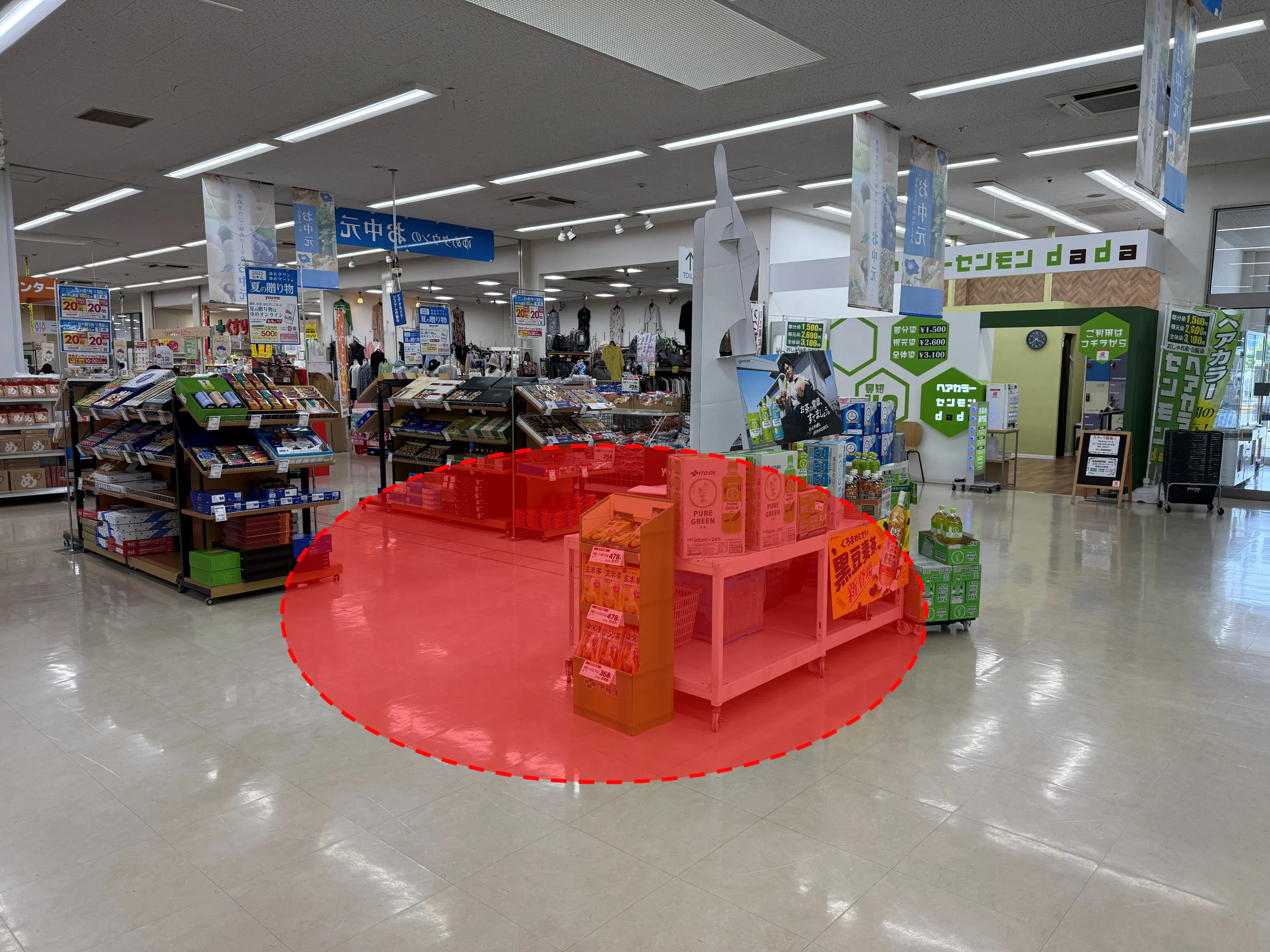 【ゆめマート 田川大任】セリア側催事スペース　販促プロモーションや物販のポップアップストアにおすすめな催事イベントスペース