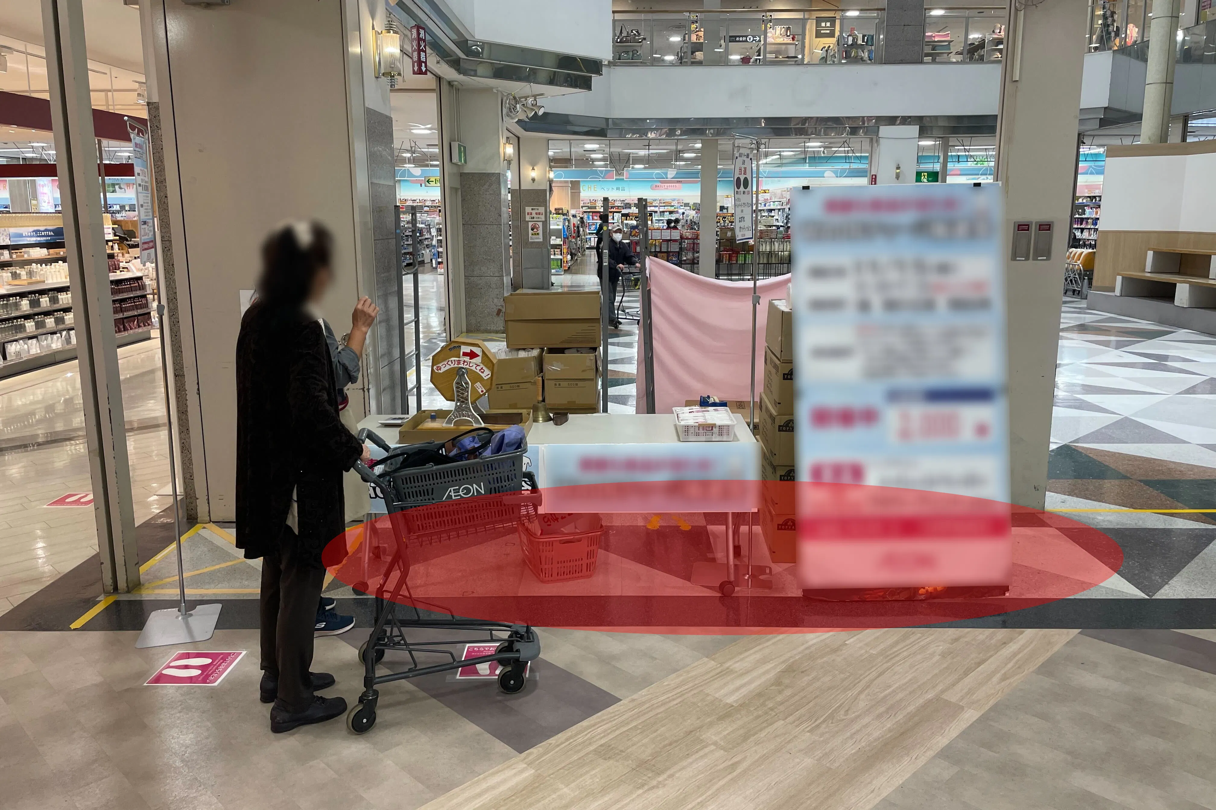 【イオンノア店】各種プロモーションイベントに最適な施設1階にある視認性の高いイベントスペース