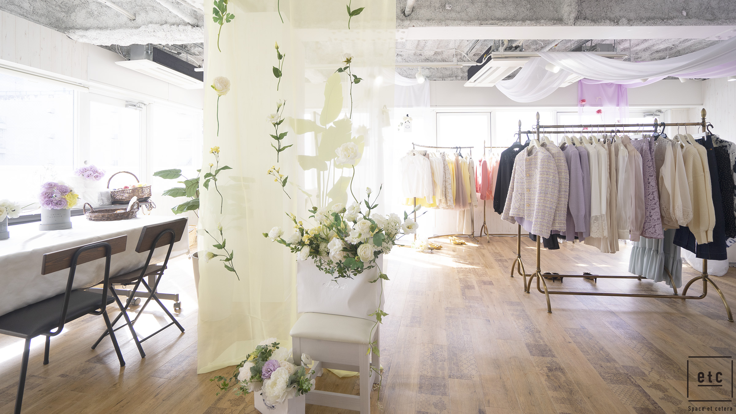 (活用例:01)ポップアップショップ・物販の利用スペースとして。