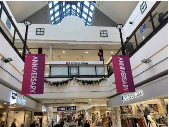 【イオンモール下田】モール内広告 通路バナー