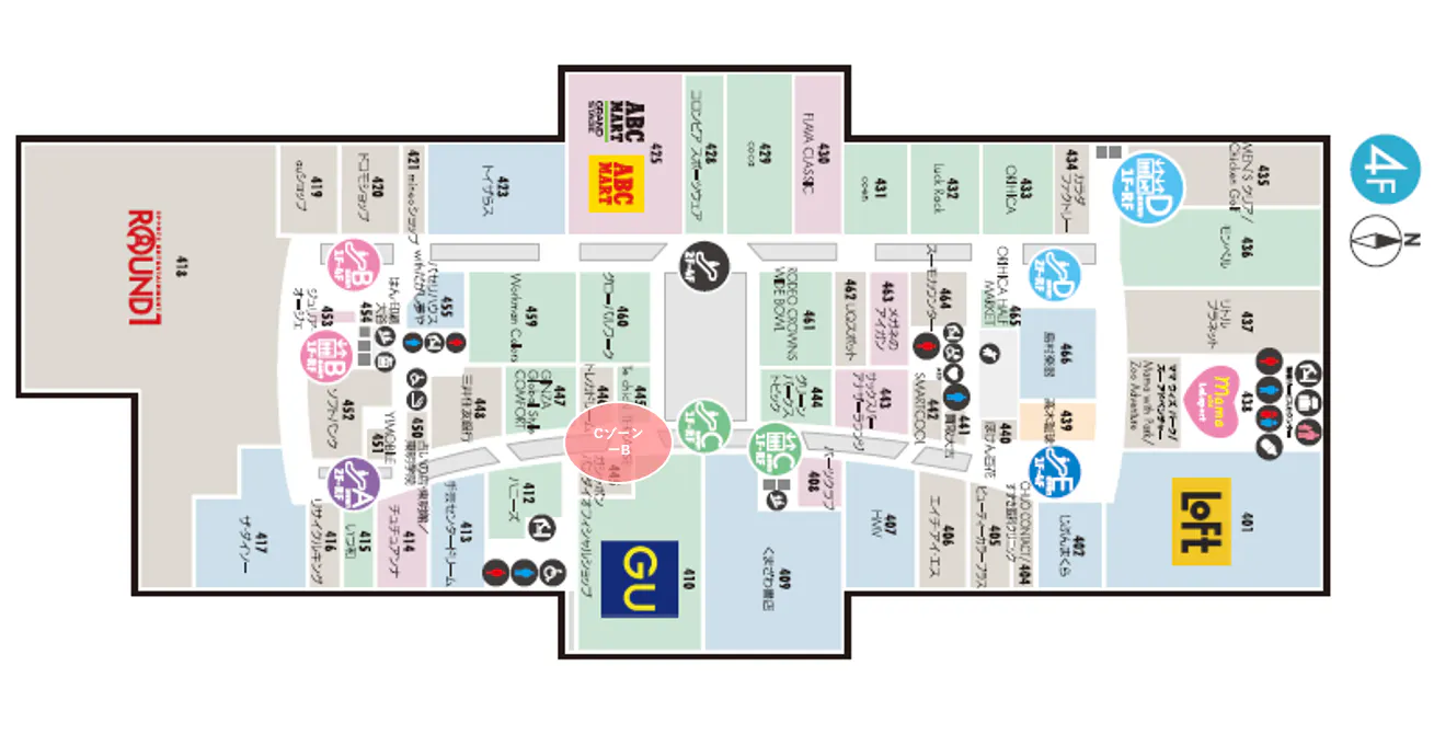 【ららぽーと和泉】4階 Cゾーン-B