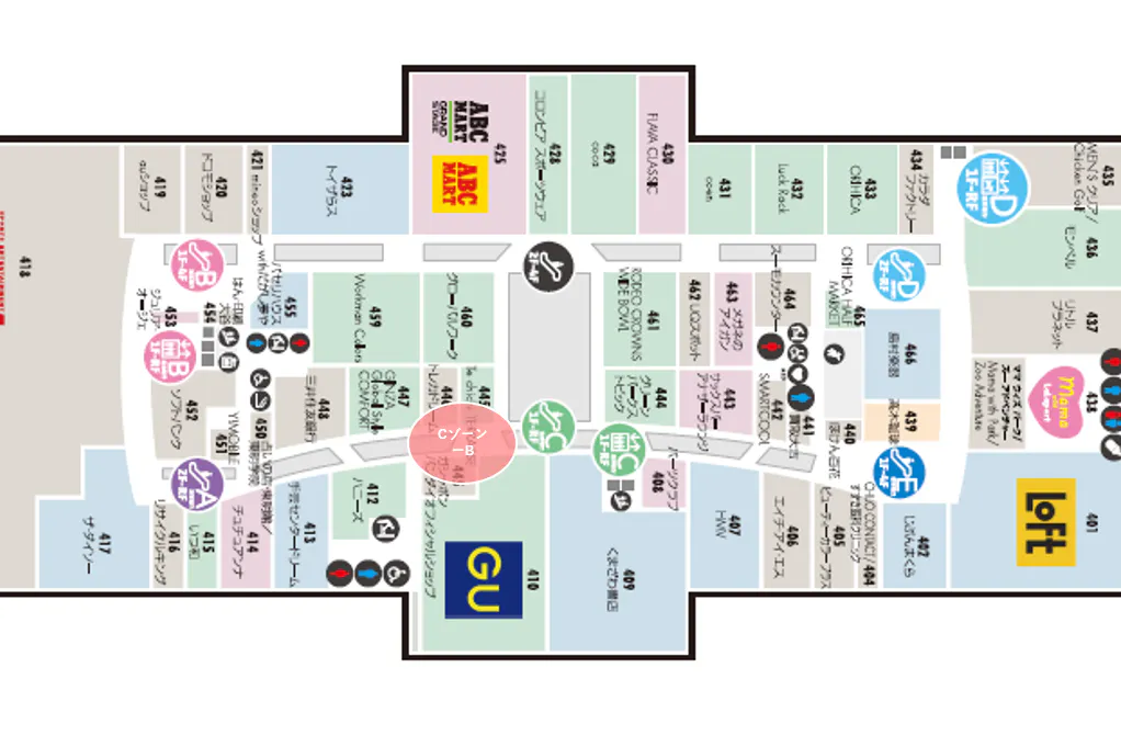 【ららぽーと和泉】4階 Cゾーン-B