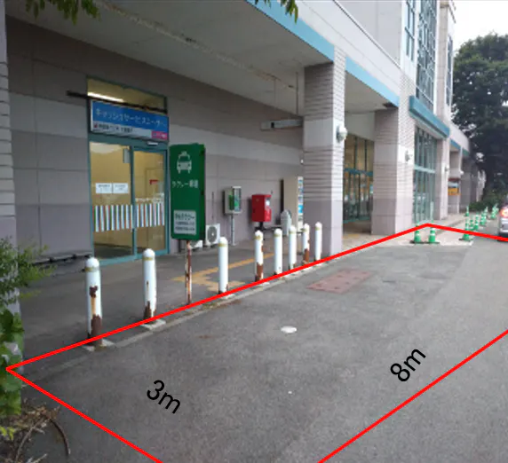 【イオン中仙店】イオン中仙店_キッチンカー区画 キッチンカー出店に最適なスーパー屋外催事イベントスペース