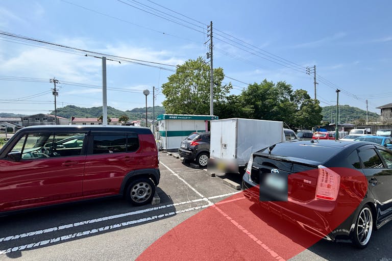 【エキサイトスーパータナカ】キッチンカー出店や食物販に最適な愛媛県で話題のスーパー駐車場スペース③の画像1