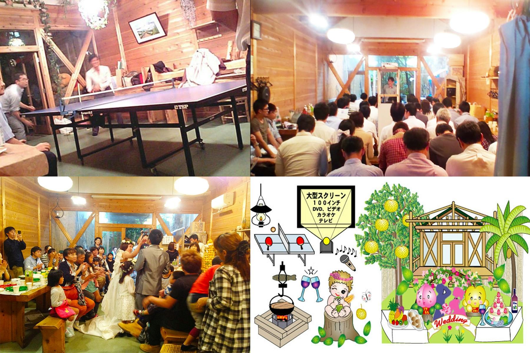 【肥後橋駅2分】パーティーやプロモーションイベントに適した南国風・庭付きイベントスペース