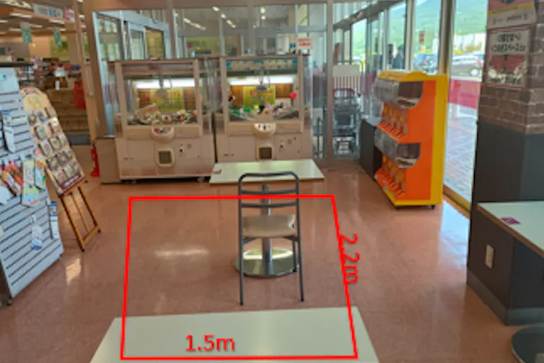 【マックスバリュ三戸店】お客さま休憩所内 販促プロモーションに最適なスーパー店内催事イベントスペースの画像1