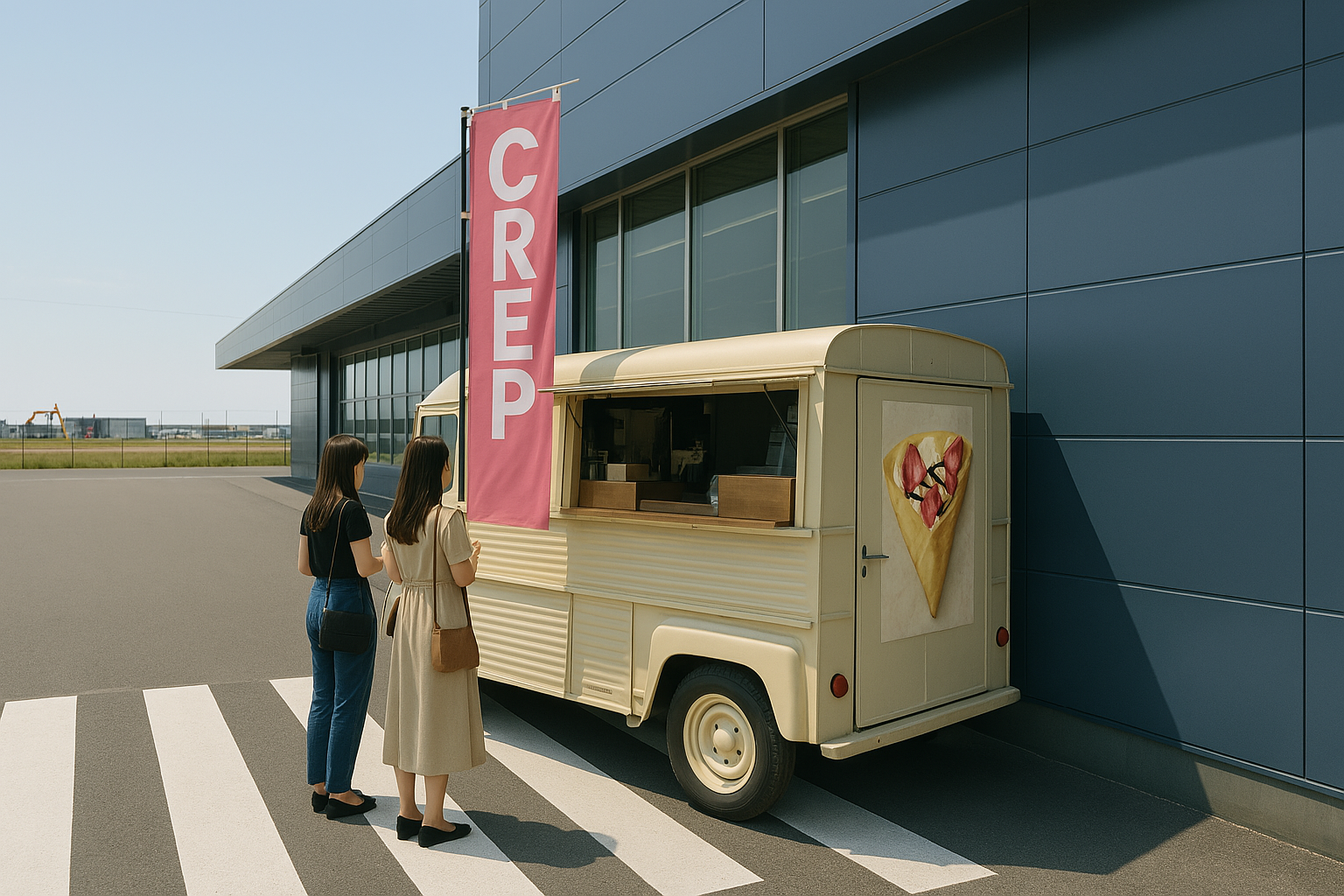 【メガセンタートライアル荒尾店】キッチンカー・食物販の出店が可能な　Ⓒキッチンカースペース※店舗正面左手