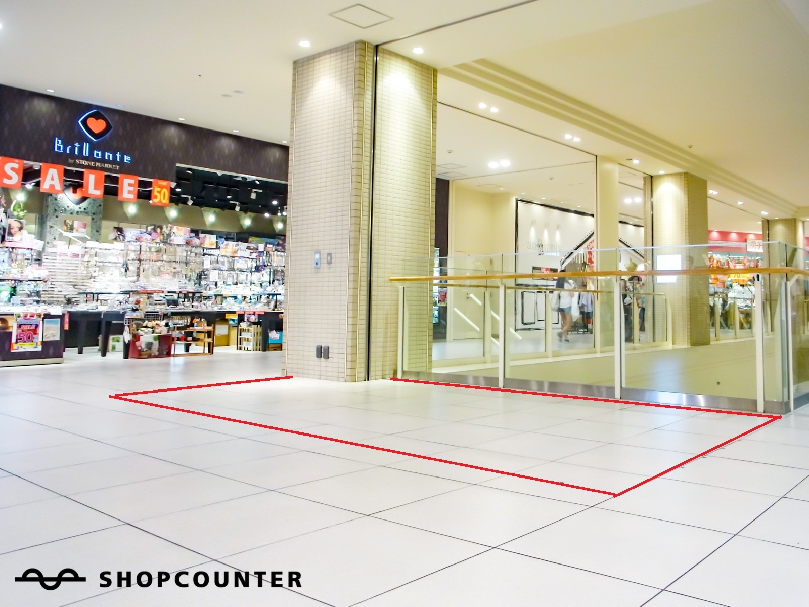 【あべのキューズモール】ポップアップストアに適した1Fのgrove前イベントスペースのメイン画像