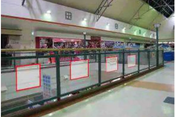 【イオンモール下田】モール内広告 吹き抜けガラス