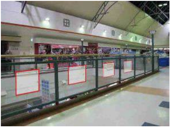 【イオンモール下田】モール内広告 吹き抜けガラス