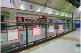 【イオンモール下田】モール内広告 吹き抜けガラス