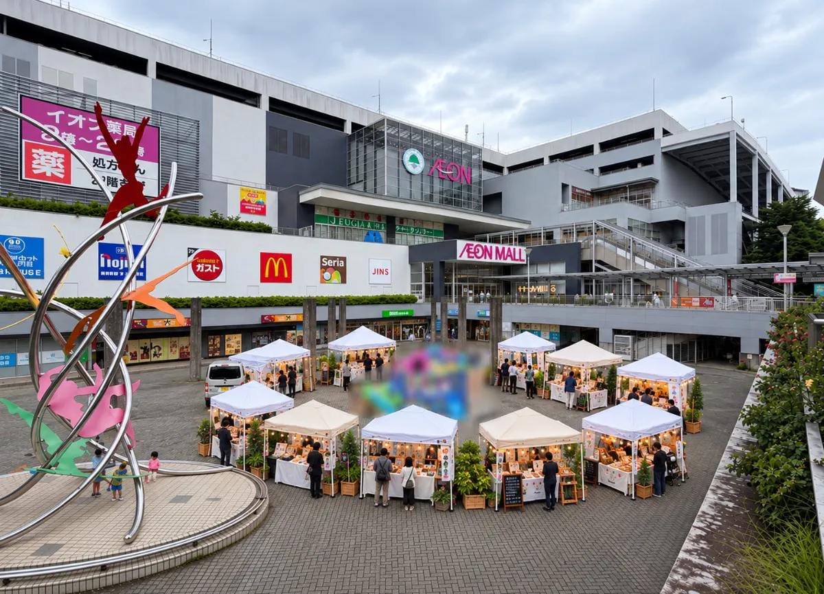 【八千代緑が丘駅2分｜けんこうマルシェ】幅広い世代が集う開放的な駅前イベントスペース