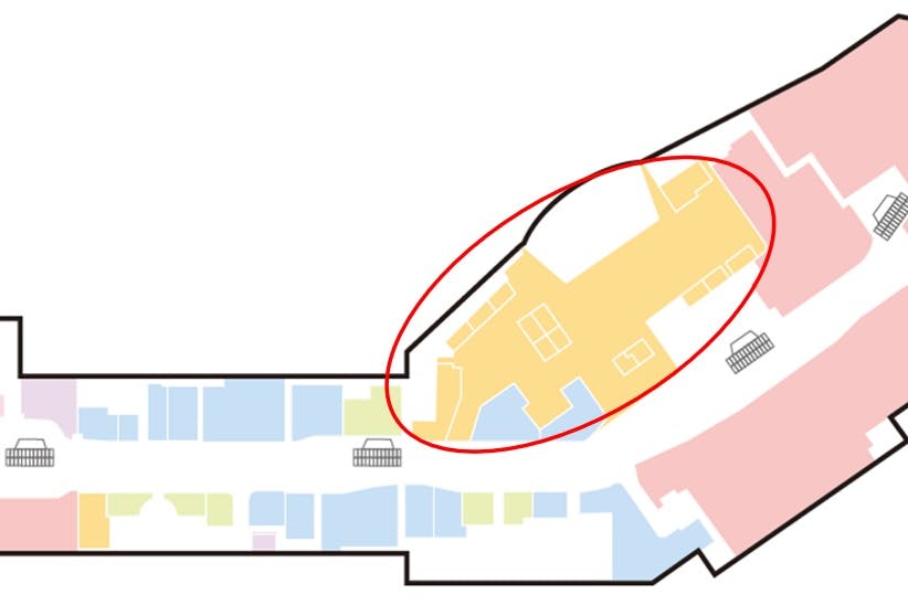 【イオンモール新利府】モール内広告 フードコートテーブル