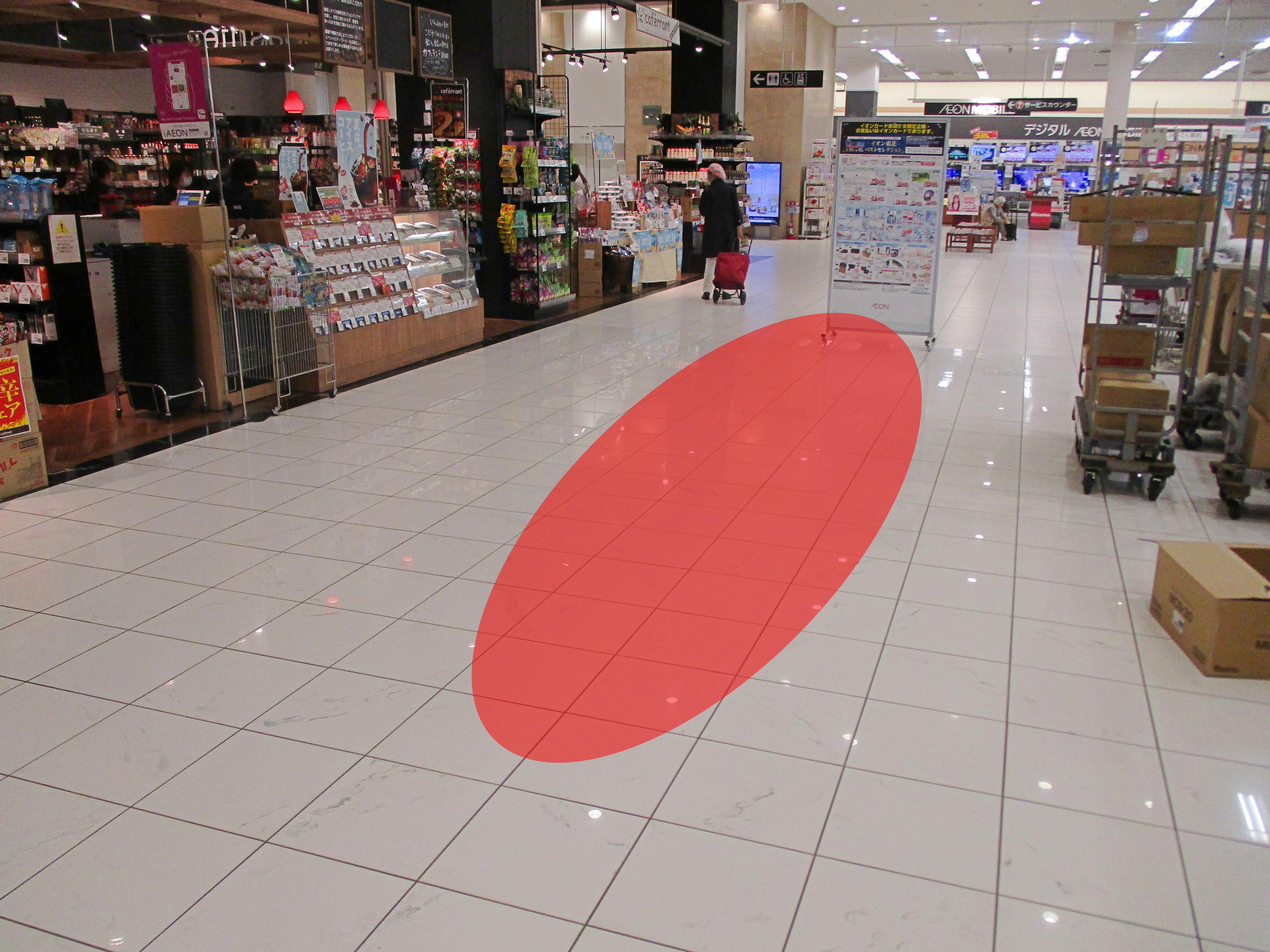 【イオン盛岡店】プロモーションイベントや各種物販に最適な人通りの多い1階メイン動線上にあるイベントスペース