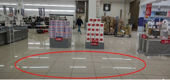 【西友沼津店】1階レジ前　プロモーション用途や物販、食物販のポップアップストアに最適なスーパー店内催事イベントスペース