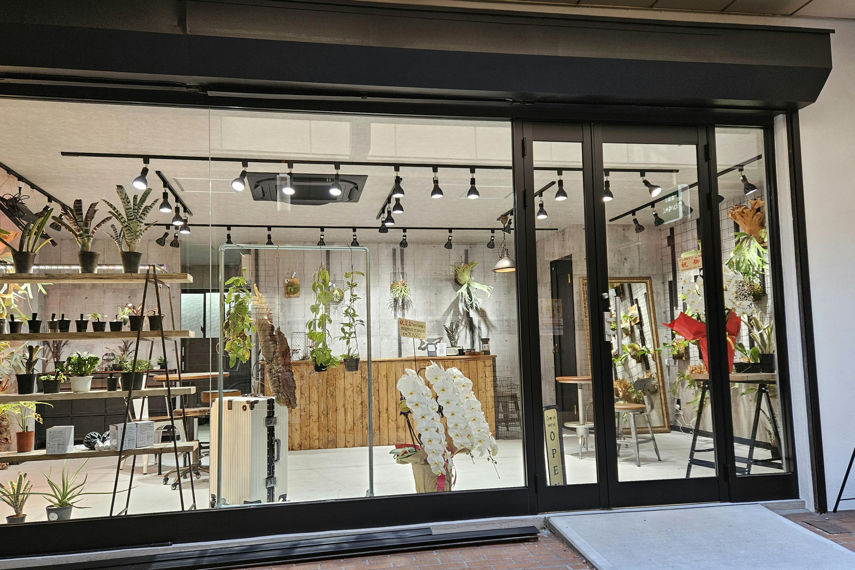 【東京都 品川区 立会川西商店街(路面店)/立会川駅1分 大井町駅徒歩15分】各種ポップアップストアや展示販売会に最適な商店街内にある植物に囲まれた路面スペース