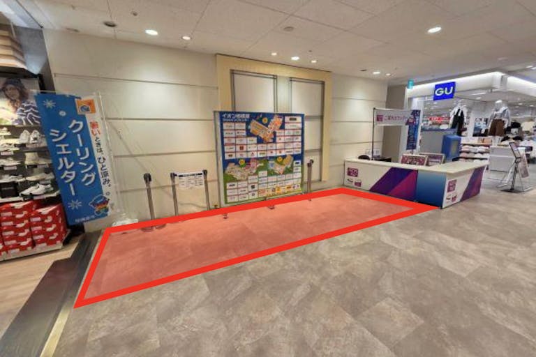 【イオン相模原ショッピングセンター】販促イベントやプロモーションに適した2階GU横イベントスペースの画像2
