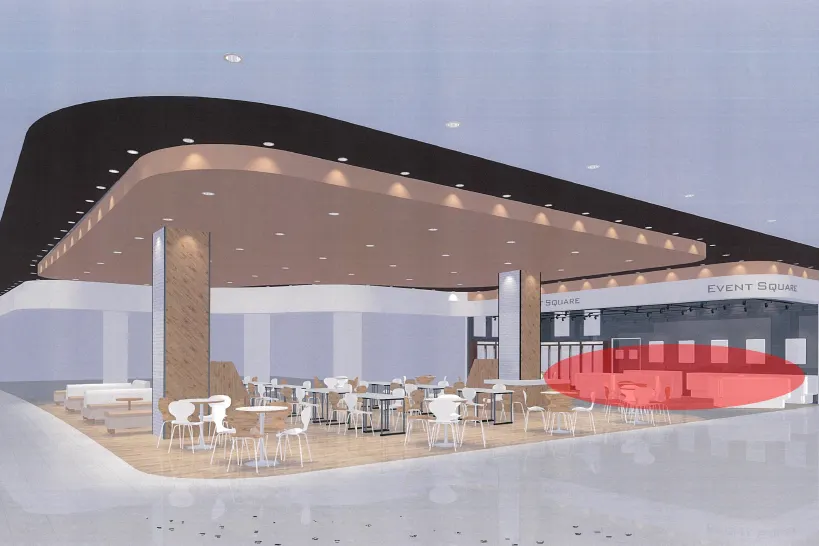 【アリオ上尾】食物販に適したショッピングモール1Fの飲食限定のイベントスペース