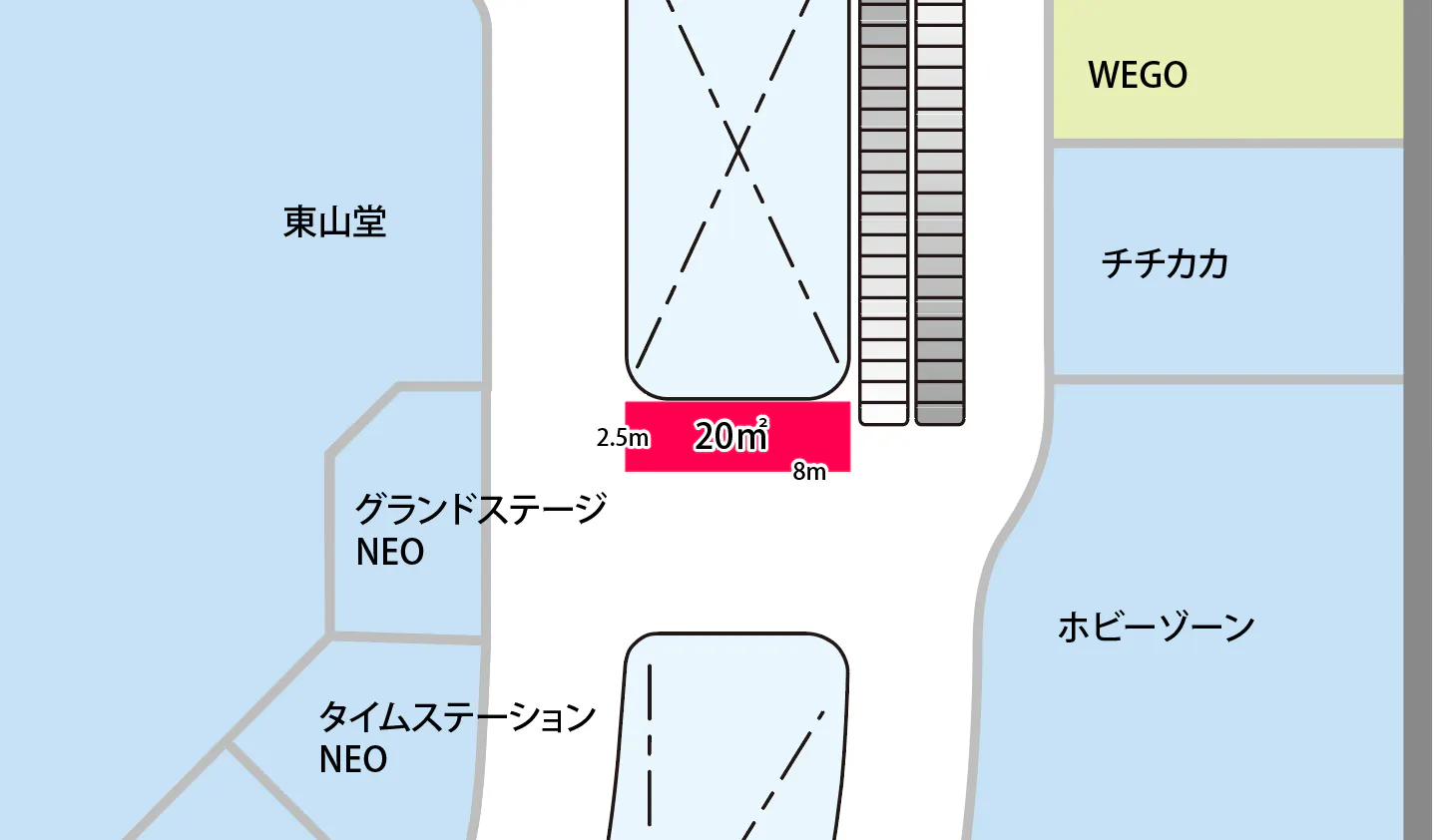 【イオンモール盛岡南*】3階ブリッジA