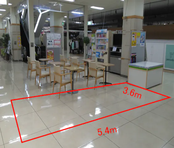 【イオン仙台中山店】アヴェニュー前 販促プロモーションや物販に最適なスーパー店内催事イベントスペース