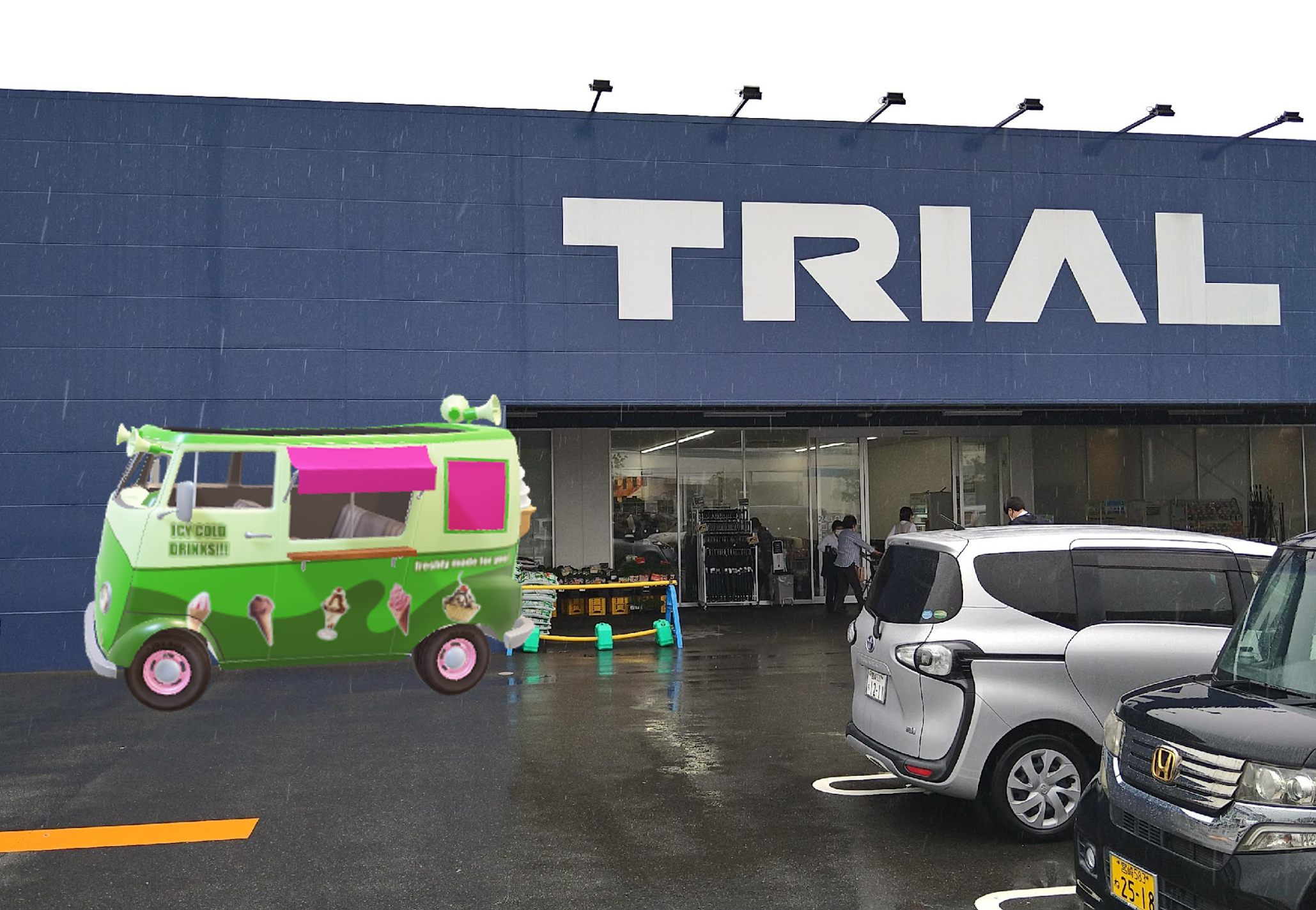 【スーパーセンタートライアル日向日知屋店】キッチンカー（調理営業）出店限定/屋外スペース