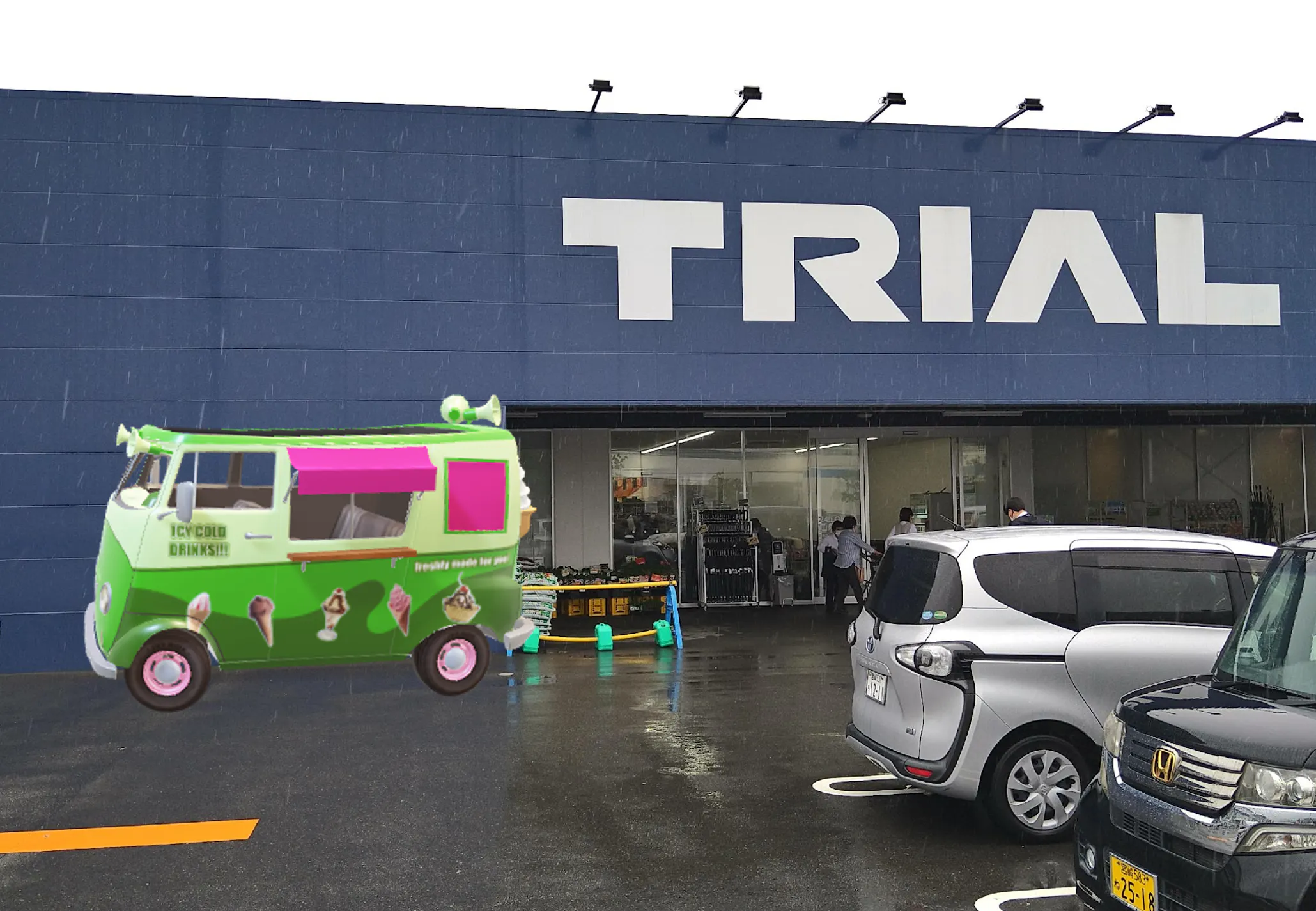 【スーパーセンタートライアル日向日知屋店】キッチンカー（調理営業）出店限定/屋外スペース