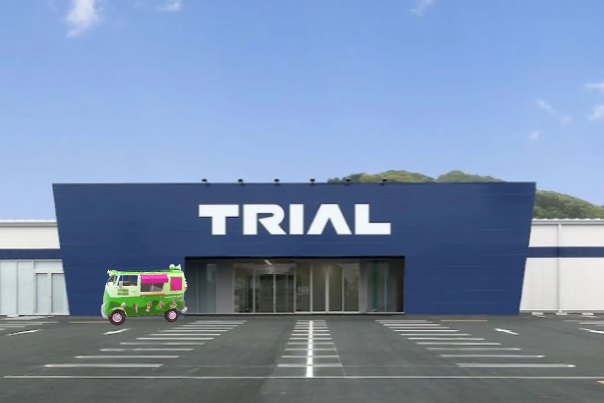 【スーパーセンタートライアル日向日知屋店】キッチンカー(調理営業)出店限定/屋外スペース