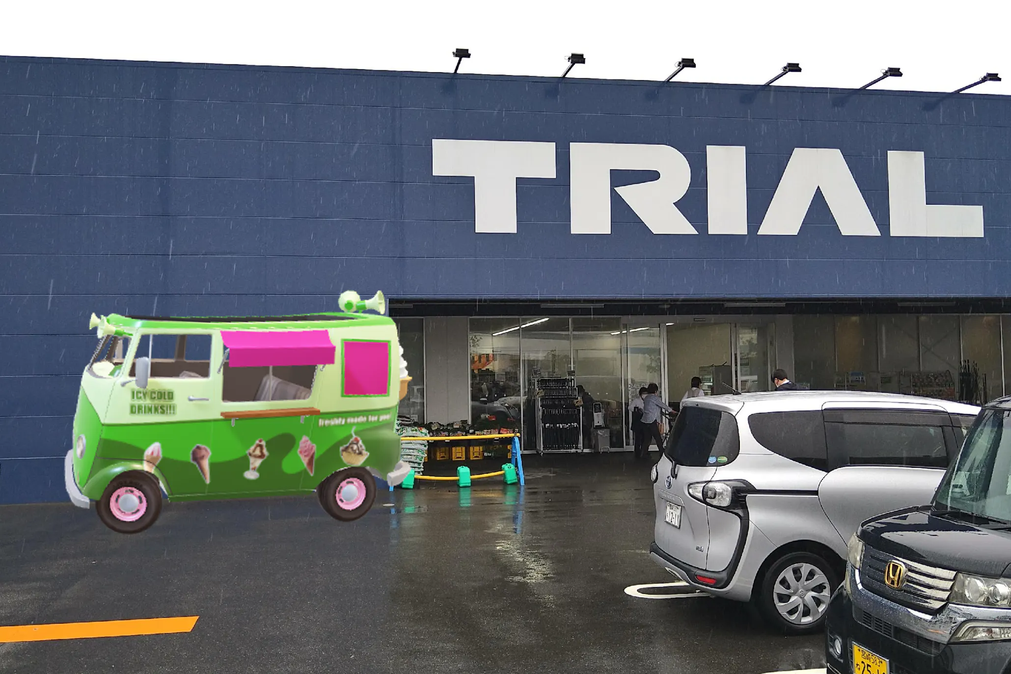 【スーパーセンタートライアル日向日知屋店】キッチンカー(調理営業)出店限定/屋外スペース