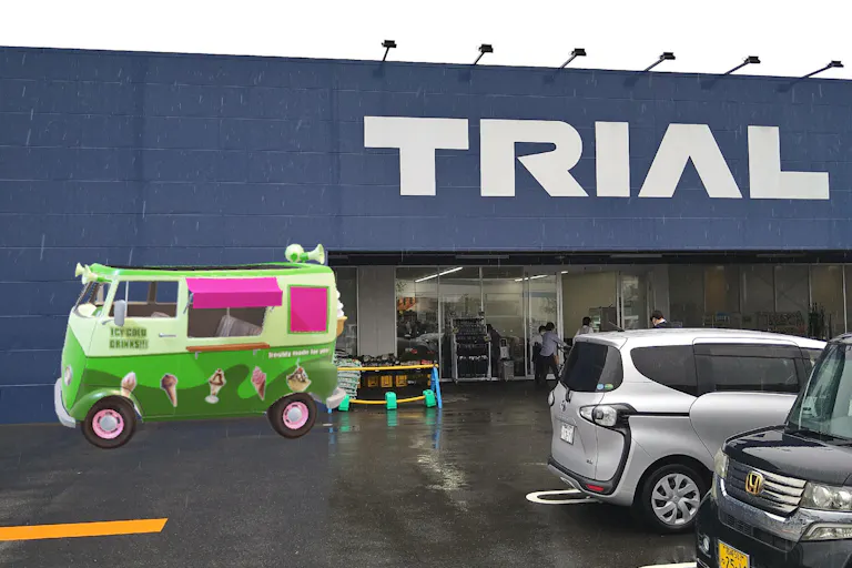 【スーパーセンタートライアル日向日知屋店】キッチンカー(調理営業)出店限定/屋外スペースの画像1