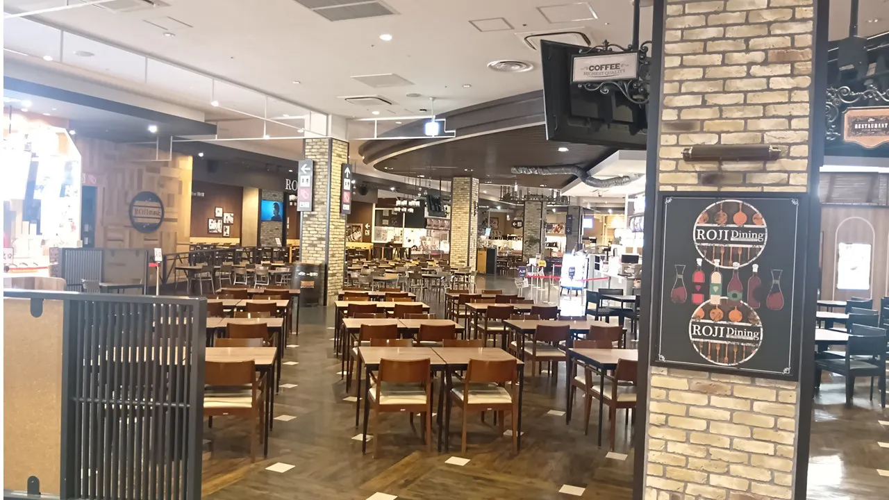 【イオンモール広島府中】モール内広告 1Fフードコート