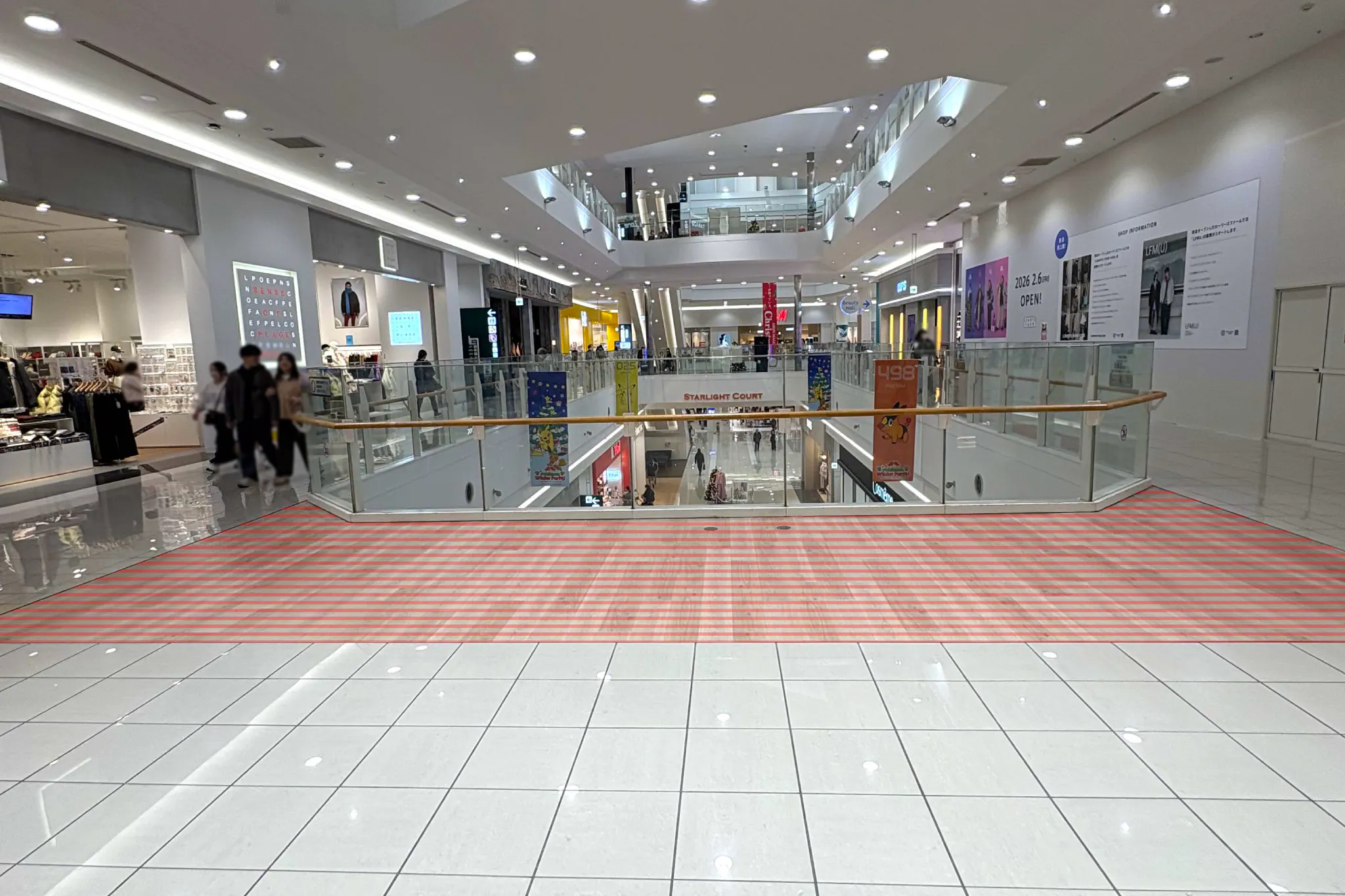 【イオンモール橿原】ノースモールエスカレーター脇(LUSH前)