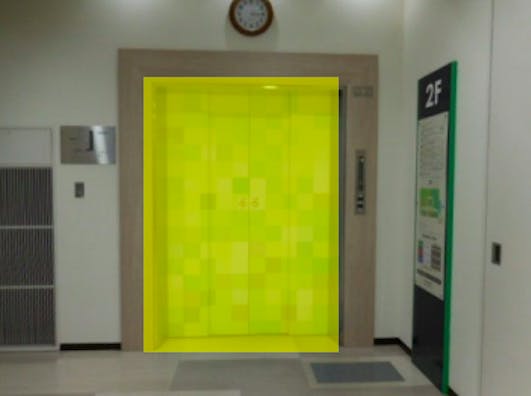 【広島段原ショッピングセンター】モール内広告 エレベーター