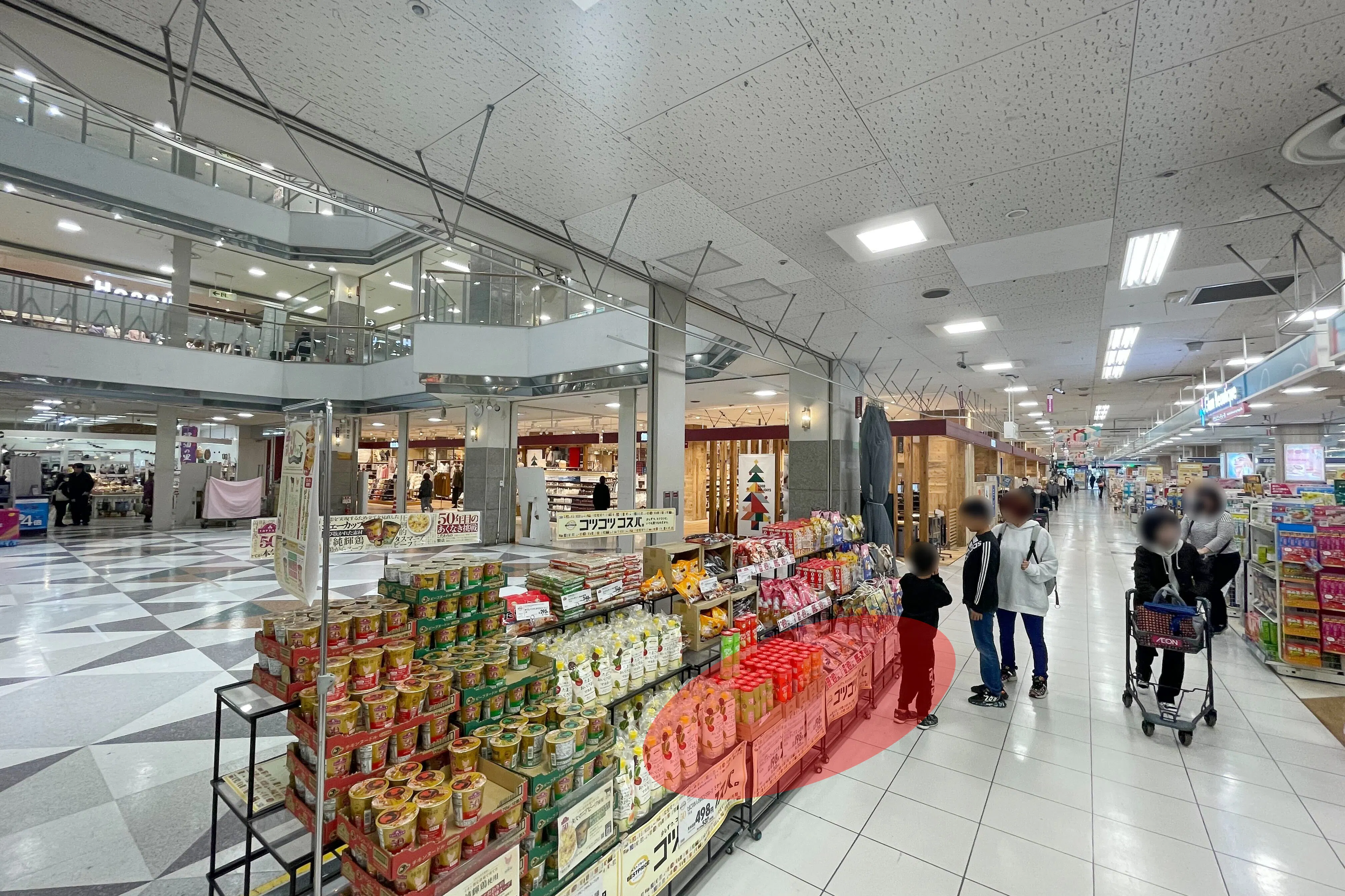 【イオンノア店】各種プロモーションイベントに最適な施設1階にあるメイン動線に面したイベントスペース