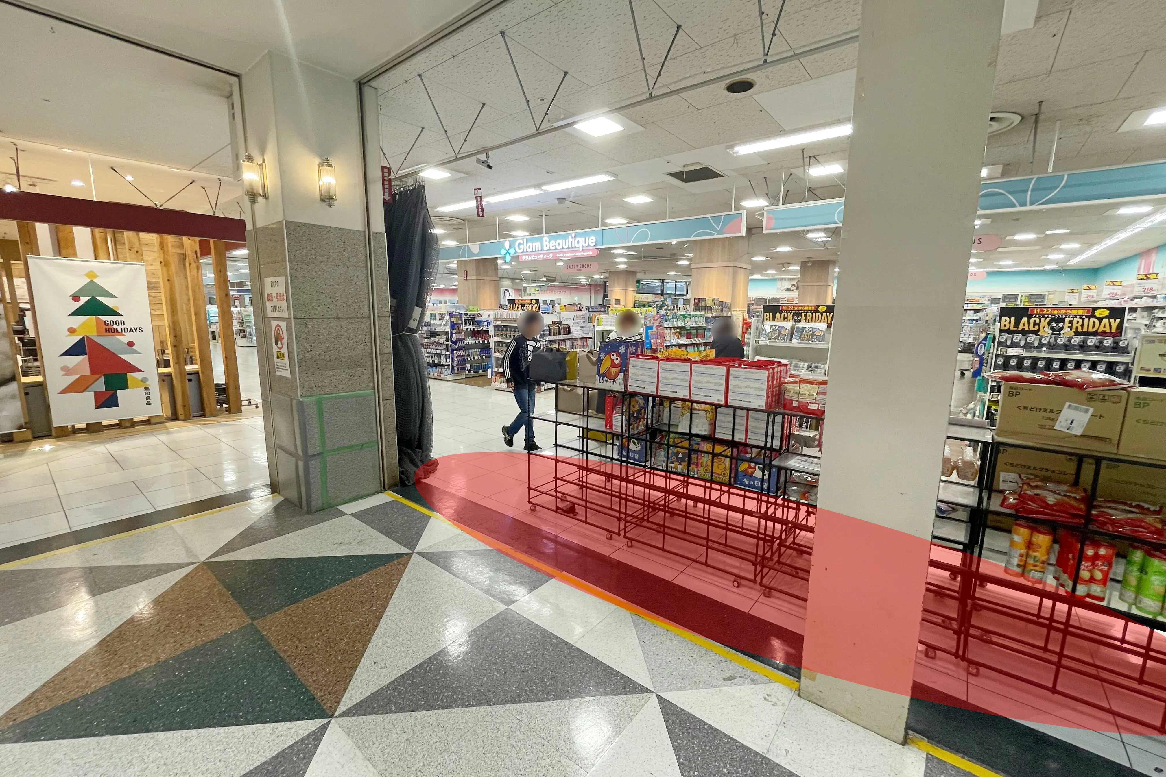 【イオンノア店】各種プロモーションイベントに最適な施設1階にあるメイン動線に面したイベントスペース