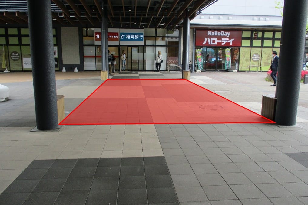 【BRANCH博多パピヨンガーデン】プロモーションや物販用途での利用が可能な商業施設のハローデイ前のスペース