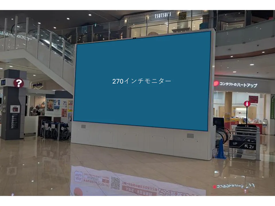 【イオンモール名古屋茶屋】大型ビジョン