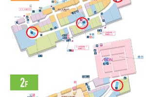 【イオンモール春日部】モール内広告 エスカレーター