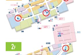 【イオンモール春日部】モール内広告 エスカレーター