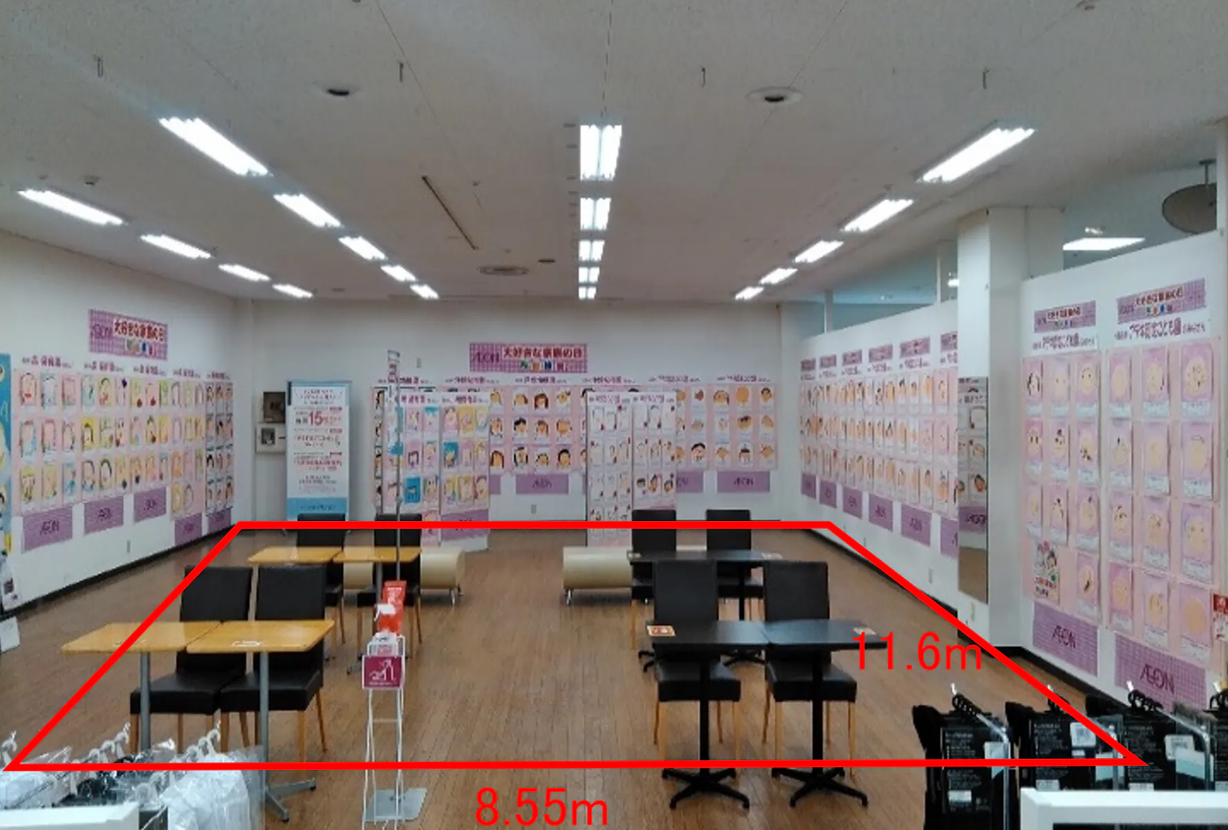 【イオン酒田南】ギャザリング(モリタ隣り) 販促プロモーションに最適なスーパー店内催事イベントスペースの画像