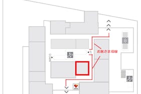 【新宿マルイアネックス】1階 カレンダリウムF01【食物販・物販】入口すぐの好立地、ガラス棚や備え什器あり