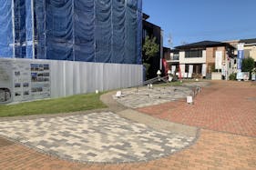 【相模原・古淵ハウジングステージ】キッチンカーやポップアップストア、プロモーションイベントに最適な住宅展示場内中央にある屋外イベントスペース