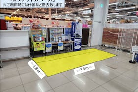 【スーパーセンタートライアル安八店】物販/食物販や販促プロモ活動に最適な『レジアウトスペース』