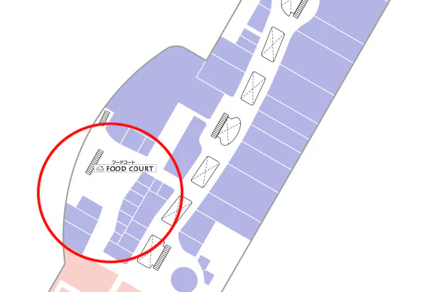 【イオンモール日の出】フードコートテーブルステッカー