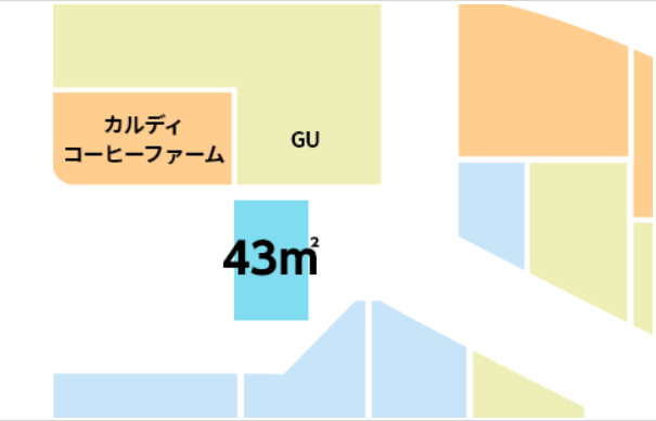 【イオンモール大垣*】1F　風の広場 B　GU前