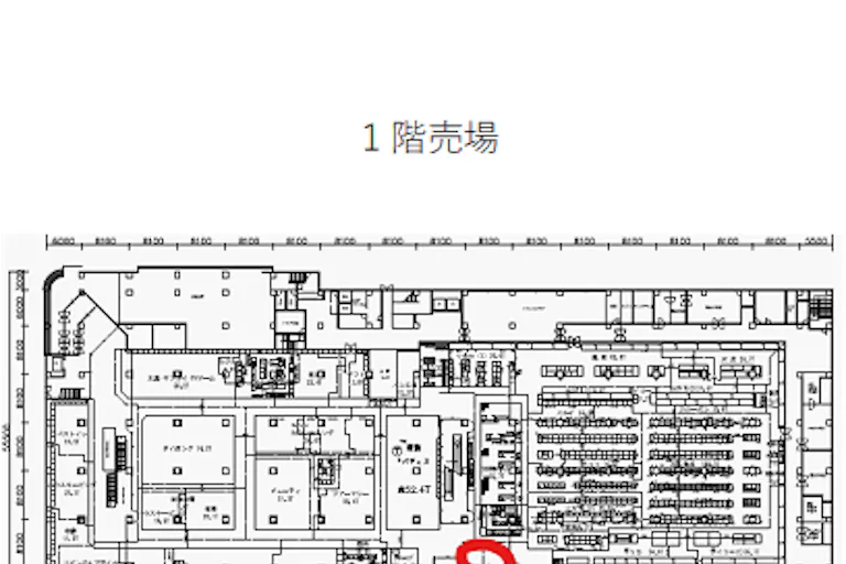 【イオン能代店】1F食品側エスカレーター側脇催事場 販促プロモーションに最適なスーパー店内催事イベントスペースの画像4